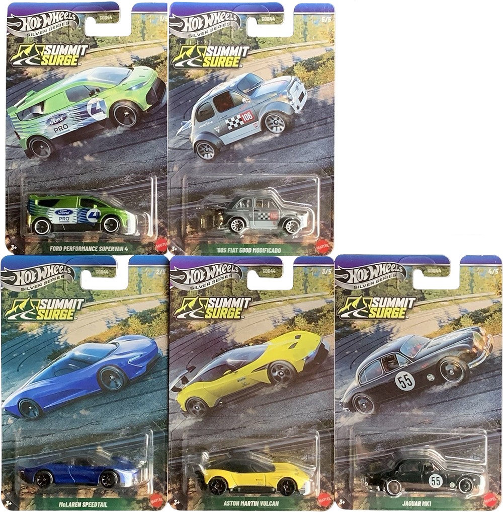 Mașinuță metalică Hot Wheels Silver Series - Hill Climbers, 1:64, sortiment