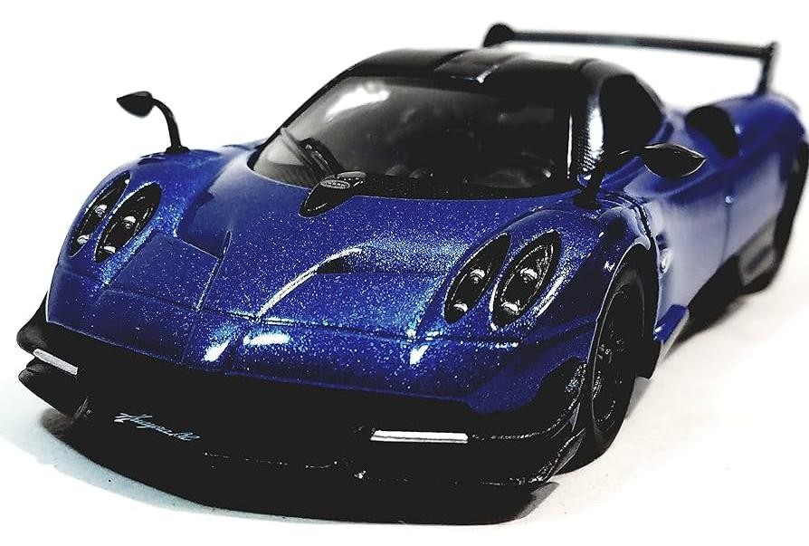 Mașinuță metalică Kinsmart - 2016 Pagani Huayra BC, 1:38, albastru - imagine 1