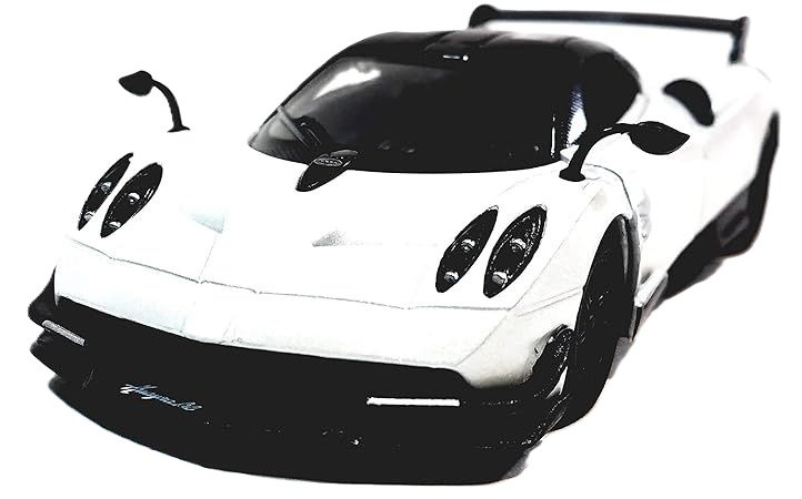 Mașinuță metalică Kinsmart - 2016 Pagani Huayra BC, 1:38, alb - imagine 1