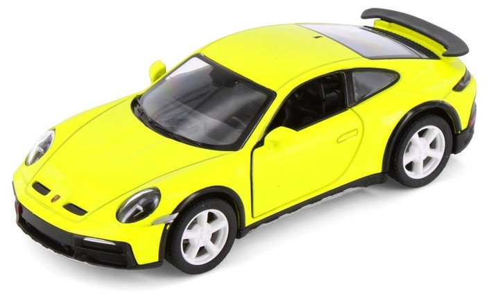 Carucior metalic Kinsmart - Porsche 911 GT2 RS, 1:36, galben