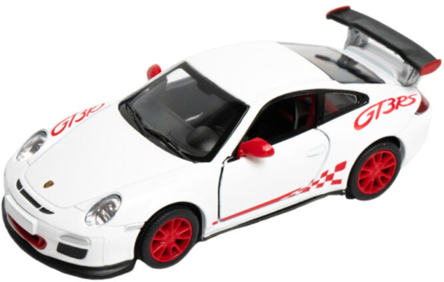 Mașinuță metalică Kinsmart - Porsche 911 GT3 RS 2010, 1:36, albă - imagine 1