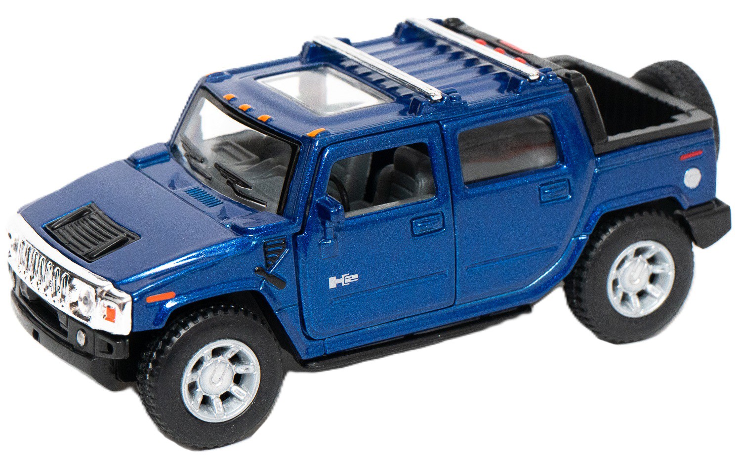 Carucior metalic Kinsmart - Hummer H2, 1:36, albastru