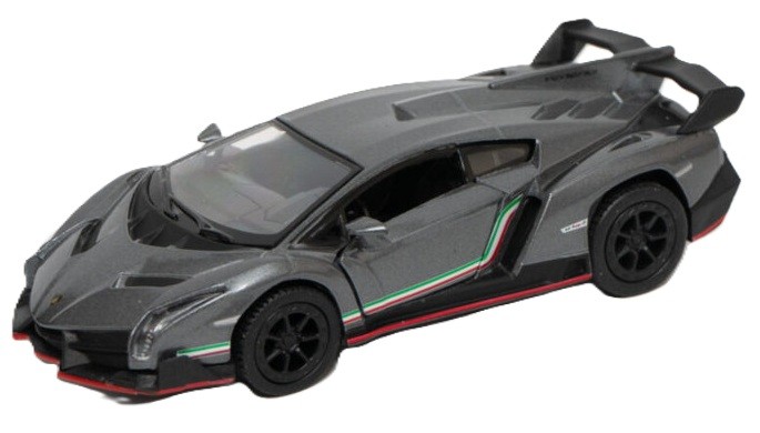 Metallică Kinsmart - Lamborghini Veneno, 1:36, grafit