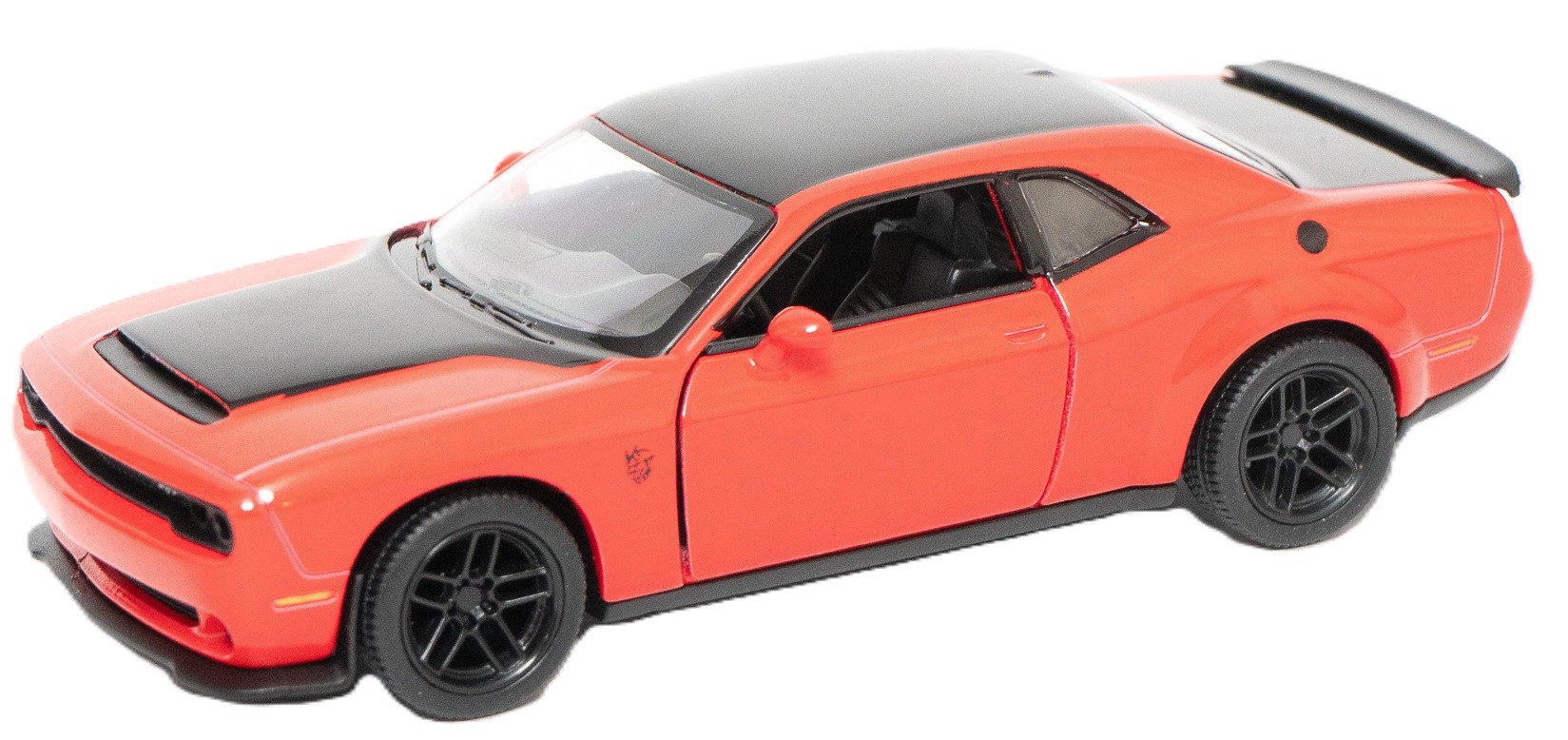 Mașinuță metalică Kinsmart - 2023 Dodge Challenger SRT Demon 170, 1:36, portocaliu - imagine 1