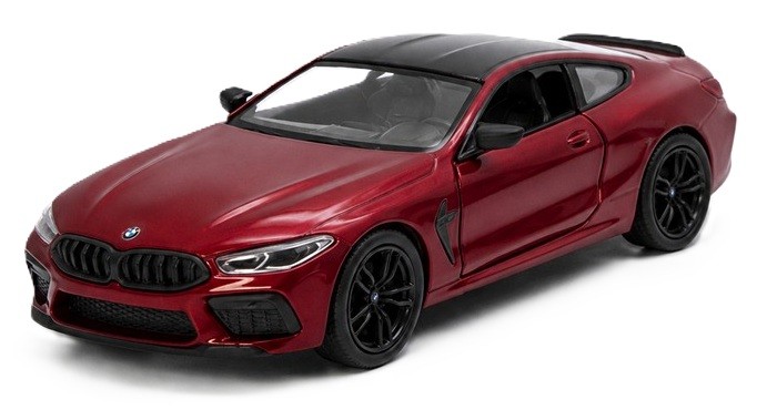 Mașină metalică Kinsmart - BMW Competition Coupe, 1:34, bordo - imagine 1