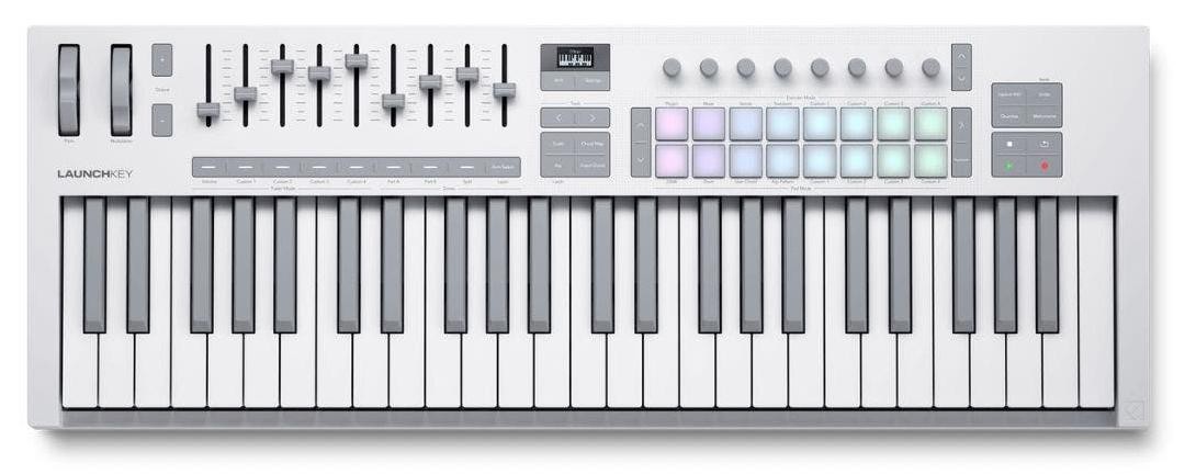Tastatură MIDI Novation - Launchkey 49 MK4, albă