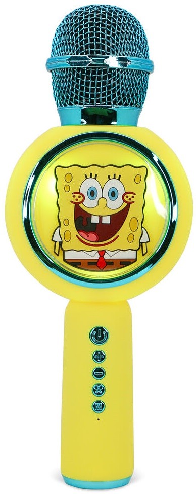 Microfon OTL Technologies - SpongeBob PopSing LED Light Up, galben