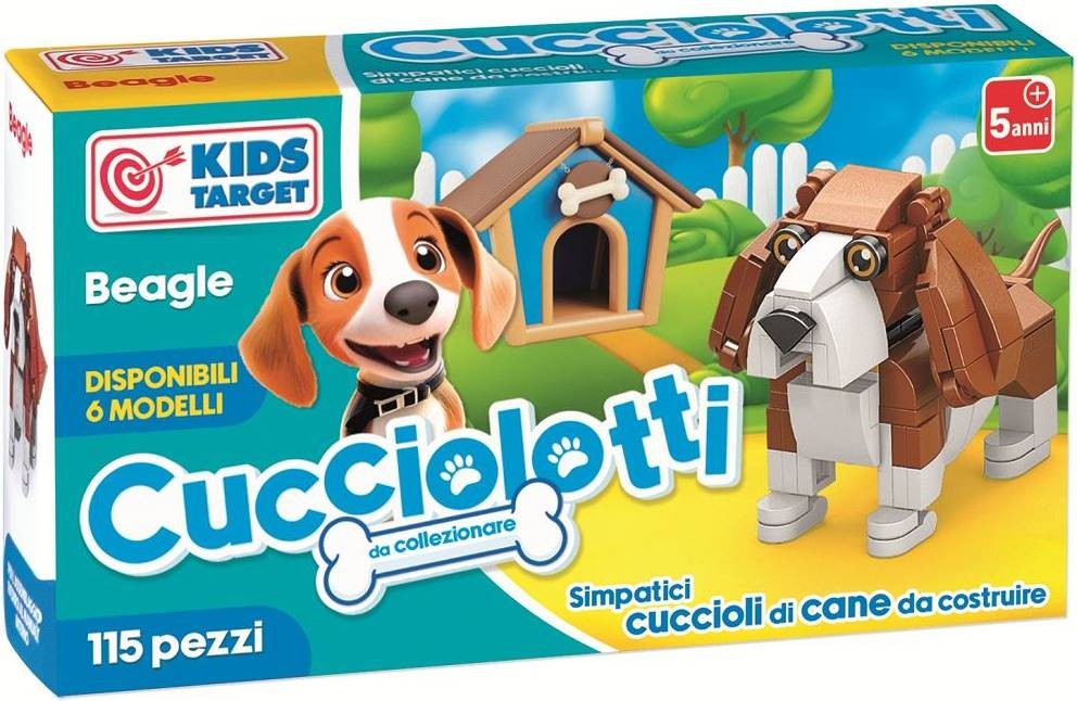 Mini constructor RS Toys Cucciolotti - Beagle, 115 piese - imagine 1