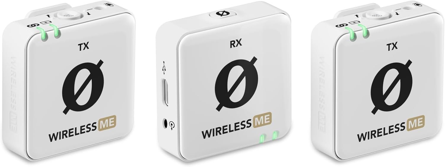 Microfoane Rode - Me Dual, wireless, albe - imagine 1