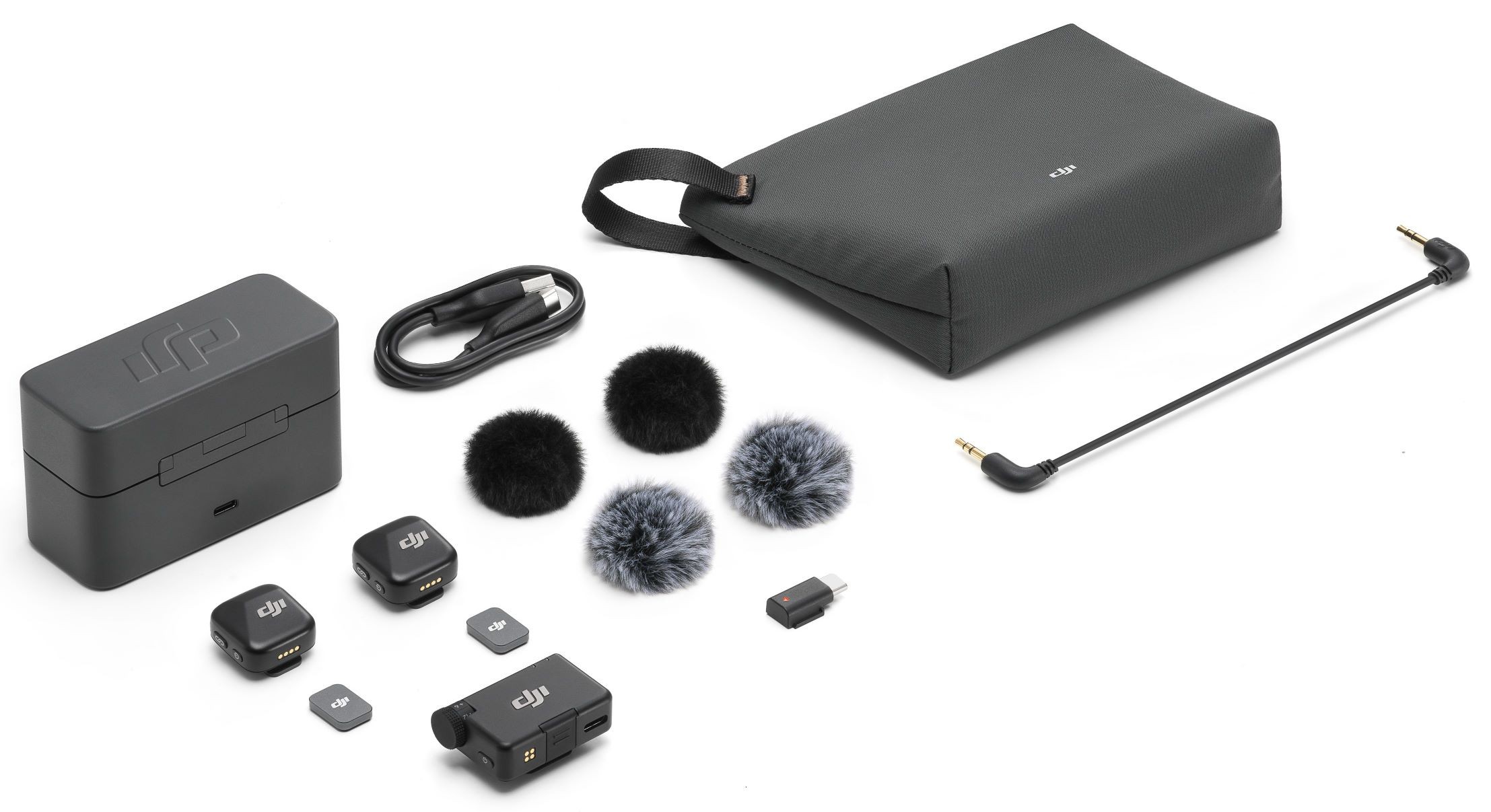 DJI Mic mini (1RX+2TX）ワイヤレスマイク 付属品完備 DJI Mic Mini（2 TX + 1 RX + 充電ケース）