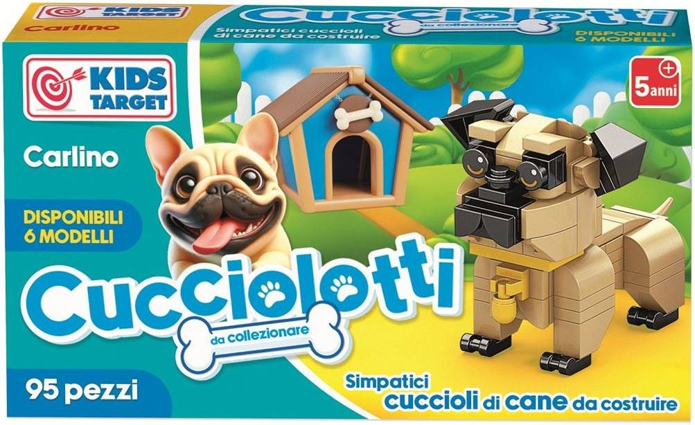 Mini constructor RS Toys Cucciolotti - Mops, 95 piese - imagine 1