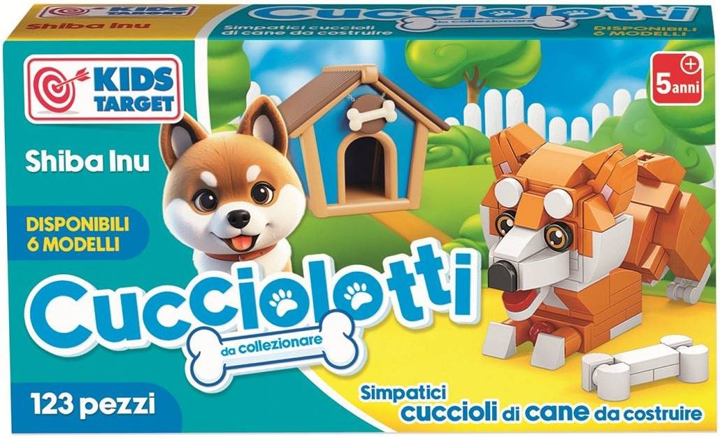 Mini constructor RS Toys Cucciolotti - Shiba Inu, 123 piese - imagine 1