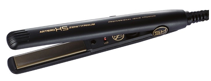 Placă de păr profesională mini Artero - Zenit Titanium XS, 200°С, acoperire de titan, negru - imagine 1