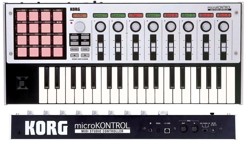 Controler MIDI Korg – microKONTROL MC-1, gri/negru