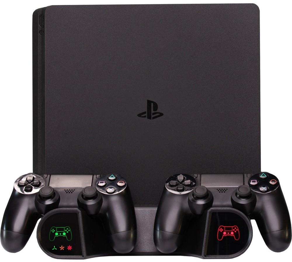 Stand multifunctional SteelDigi - Blue Cherokee, negru (PS4