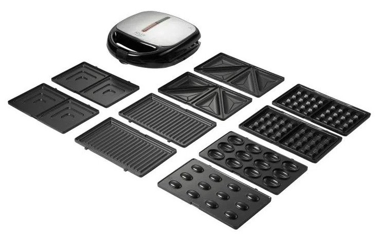 Prăjitor de păine multifuncțional Adler - AD 3040, 1200W, negru/gri - imagine 1