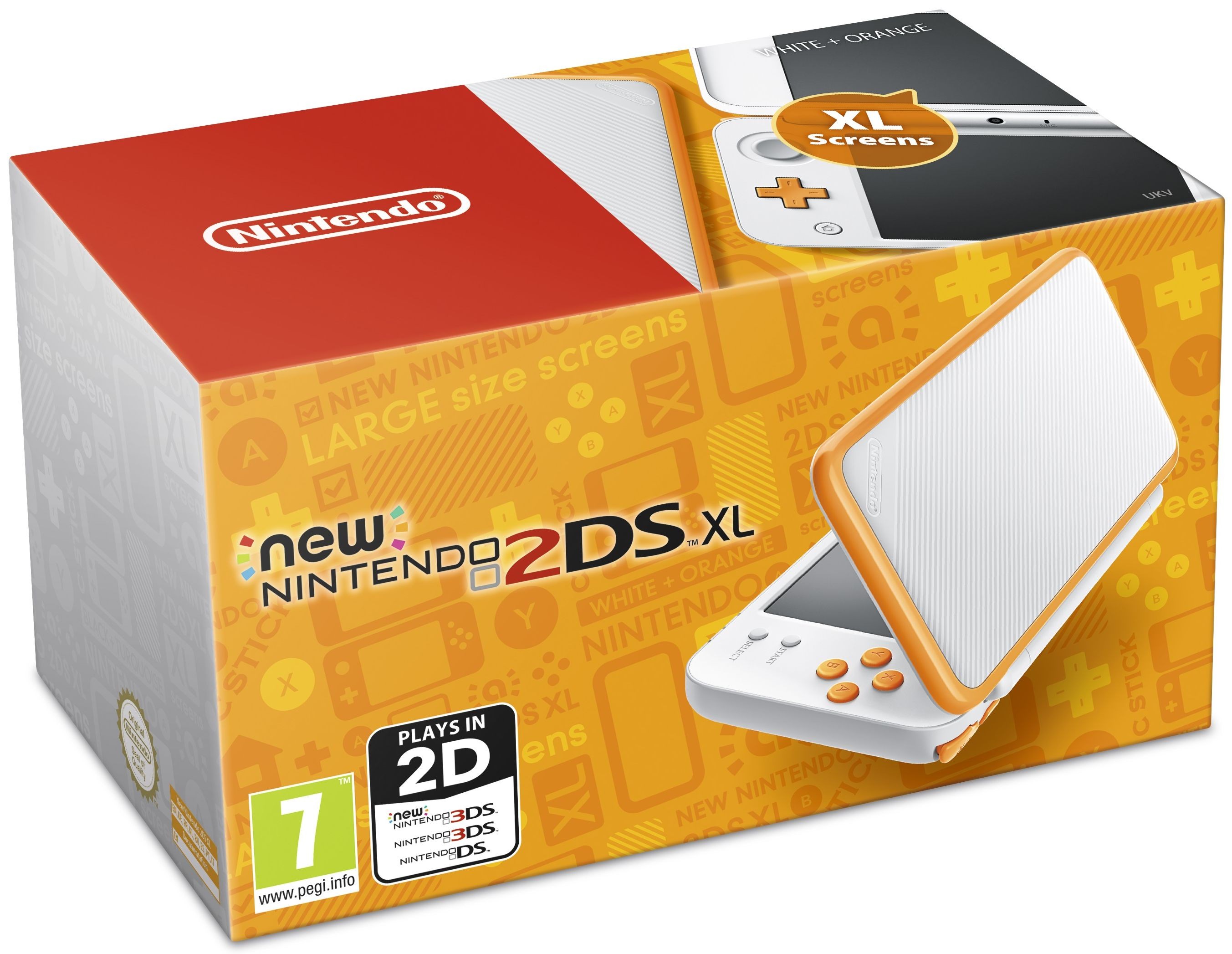 New Nintendo 2DS XL - White & Orange | Ozone.ro
