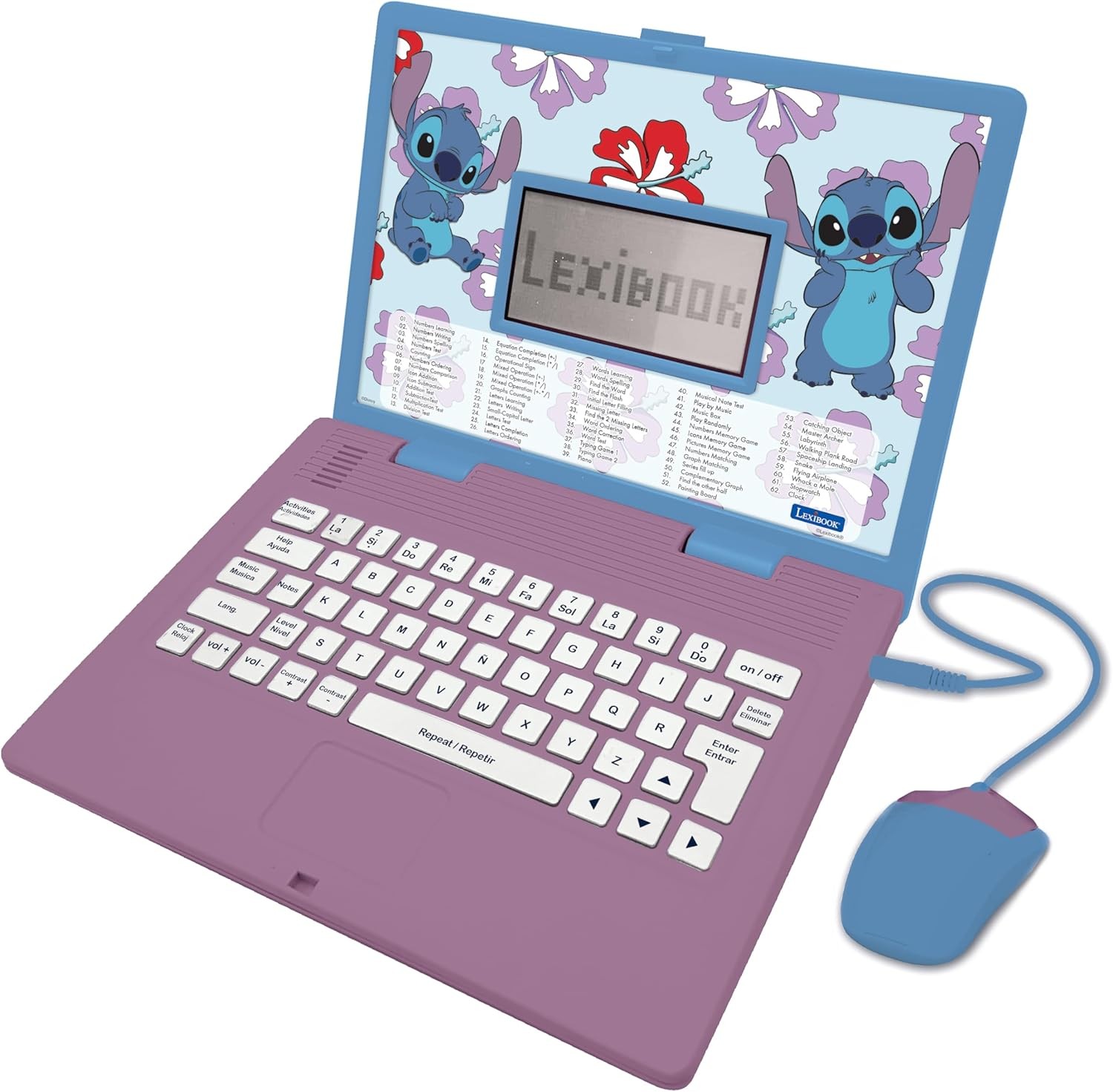 洋楽 BOOKIE Laptop educativ Lexibook - Stitch, cu 124 de activități, limba