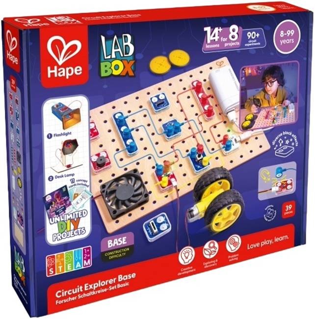 Kit educațional HaPe International LabBox - Studiu de circuit, 30 de piese - imagine 1