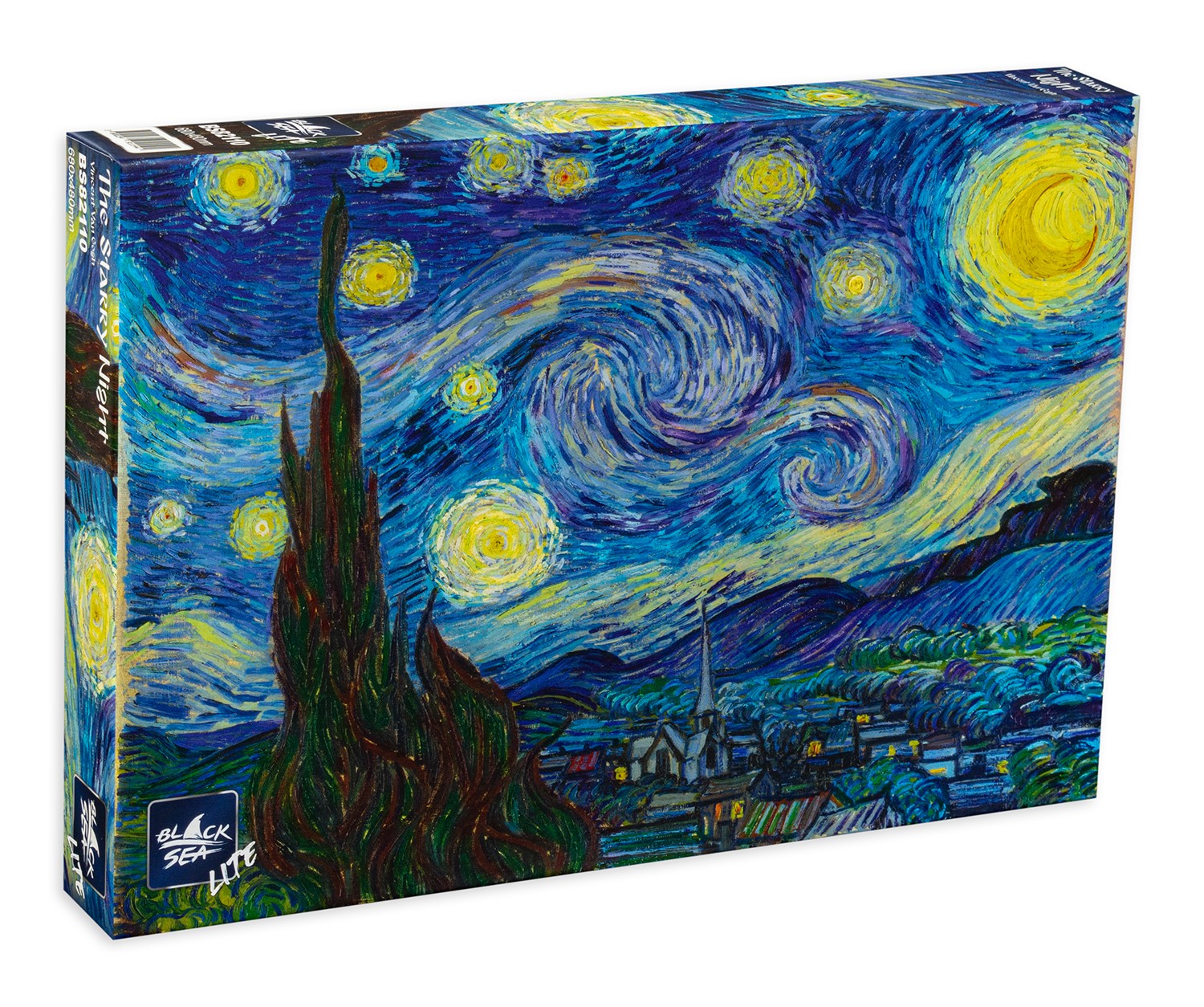 Puzzle Black Sea din 1000 de piese - Noapte instelata, Vincent van
