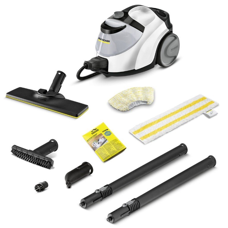 Aparat de curățat cu abur Karcher - SC 5 EasyFix Iron Plug, 2200W, 1.5 l, alb - imagine 1