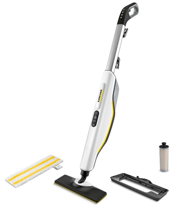 Aparat de curățat cu abur Karcher - SC 3 Upright EasyFix, 1600W, 0.5 l, alb - imagine 1