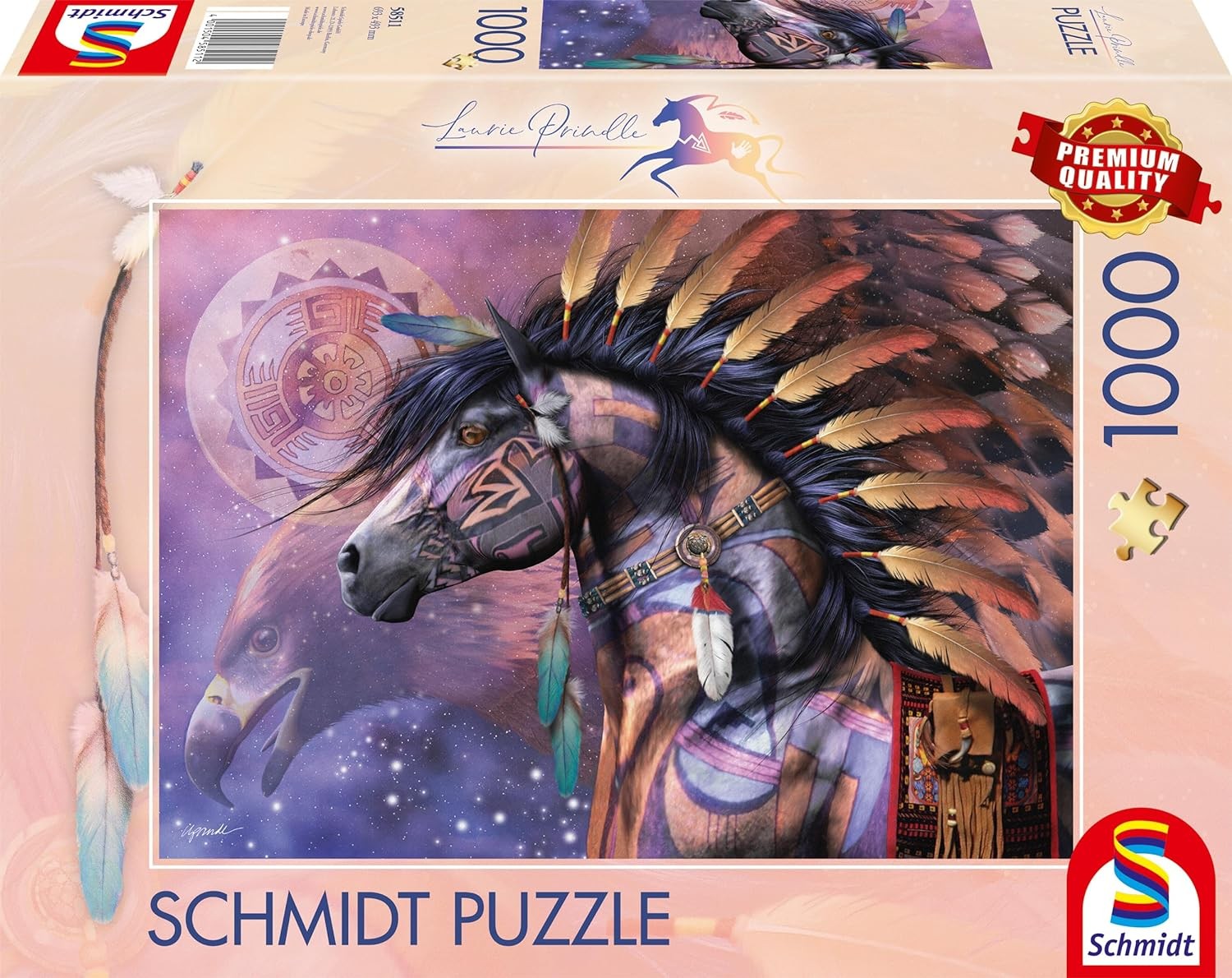 Schmidt Puzzle "Fantasea Ponies" – 1000 Teile, 70x50 Cm, Galoppierende Pferde Am Meer
