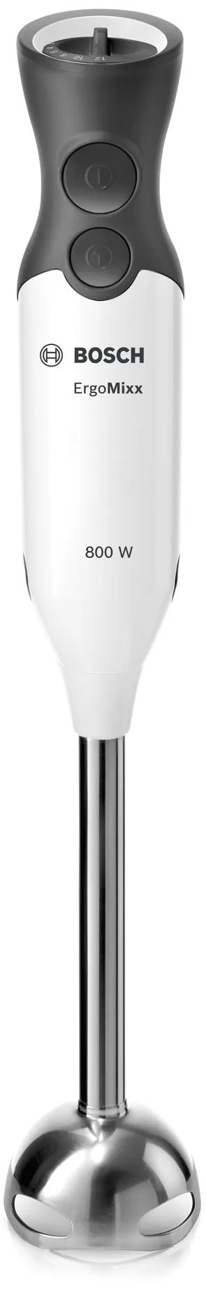Blender de mână Bosch - ErgoMixx MS61A4110, 800W, 12 viteze, alb/gri - imagine 1