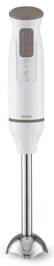 Blender de mână Muhler - MB-600, 600W, 2 viteze, alb/gri