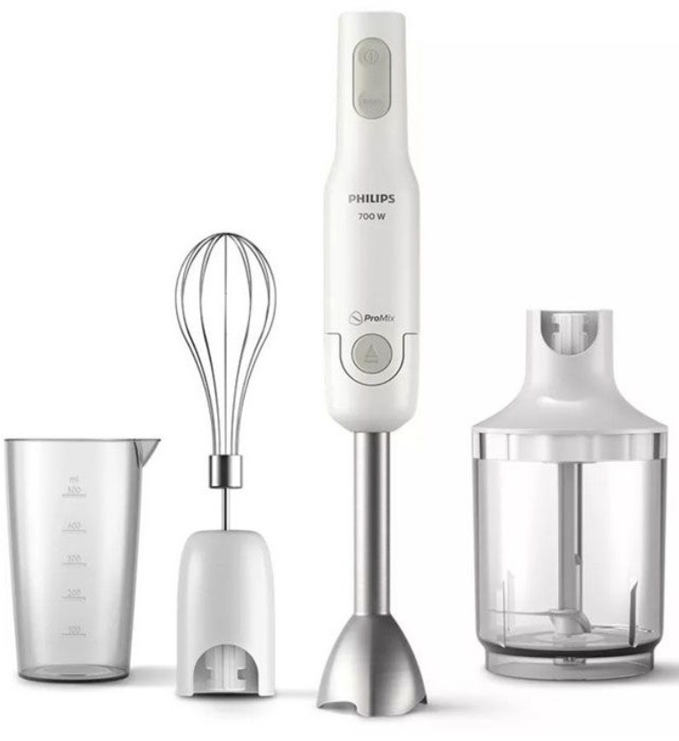 Blender de mână Philips - ProMix HR2545/00, 700W, 2 viteze, alb - imagine 1