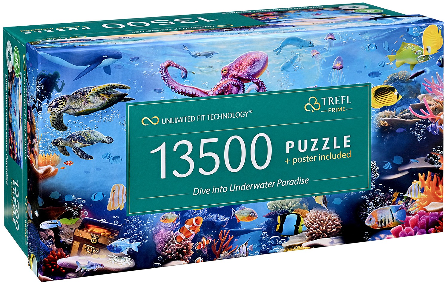 Puzzle Trefl din 13 500 de piese - Scufundări în paradisul