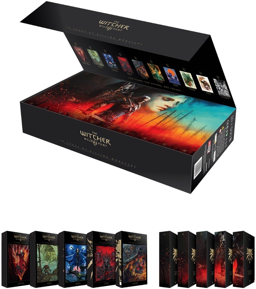Puzzle Good Loot din 10 x 500 piese - The Witcher 3: Wild Hunt