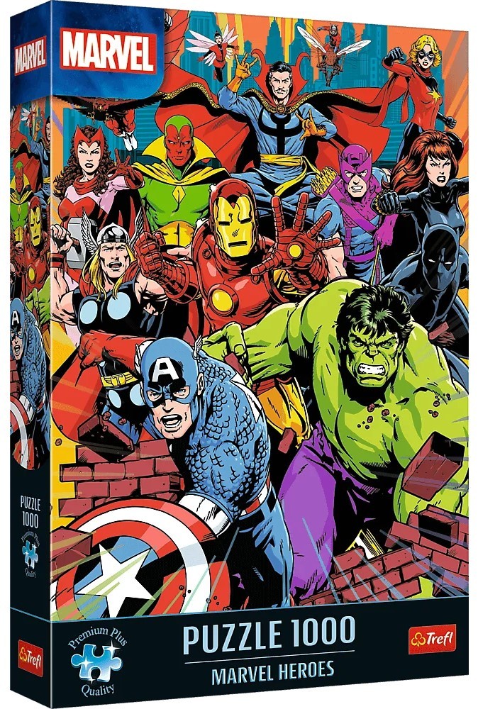 Puzzle Trefl de la 1000 piese - Eroii Marvel | Ozone.ro