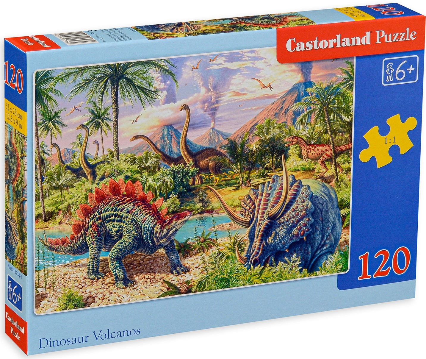 Puzzle Castorland din 120 de piese - Dinosaur Volcanos | Ozone.ro