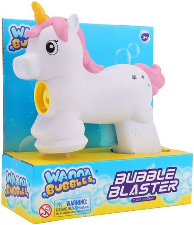 Pistol pentru baloane de săpun Wanna Bubbles - Unicorn - imagine 1