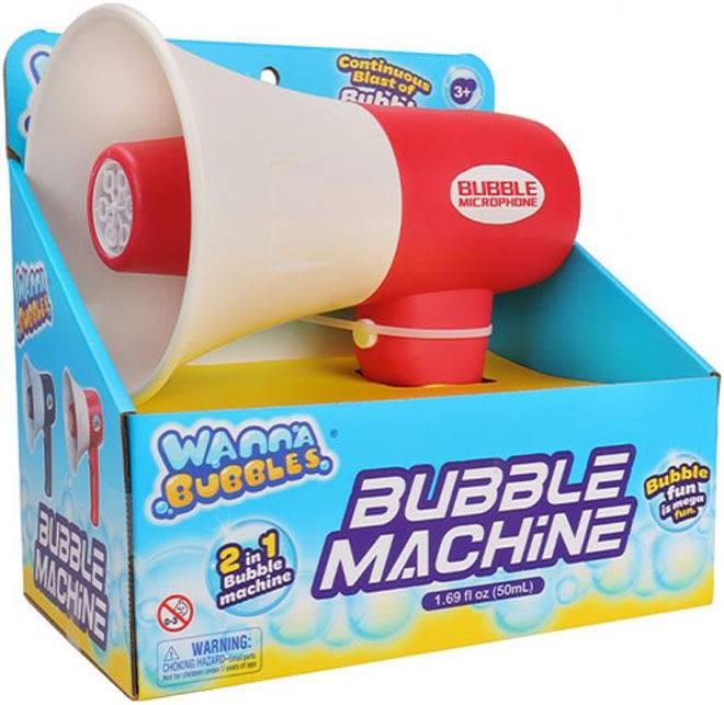 Pistol pentru baloane de săpun Wanna Bubbles - Megafon, sortiment - imagine 1