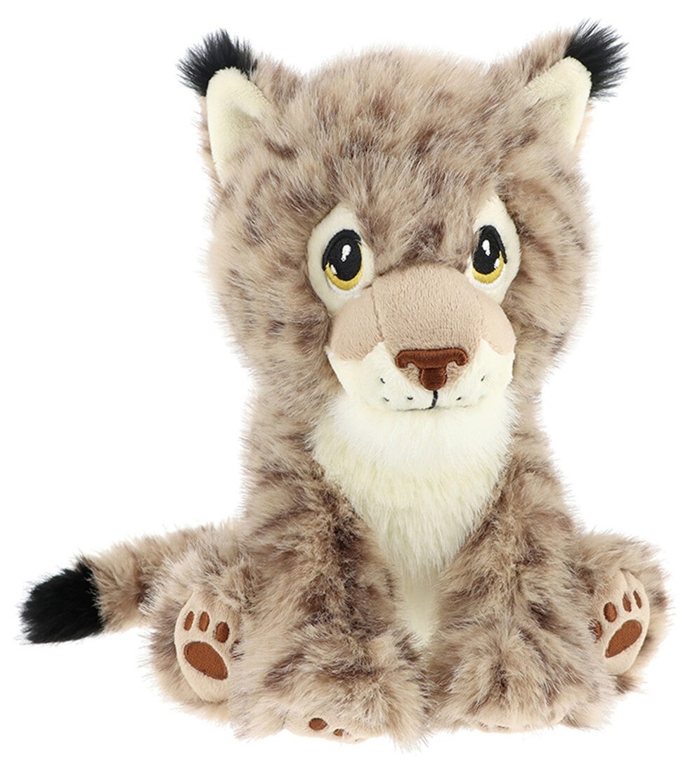 Jucărie de pluș cu clemă Keel Toys Keeleco – Pisică sălbatică, 23 cm - imagine 1