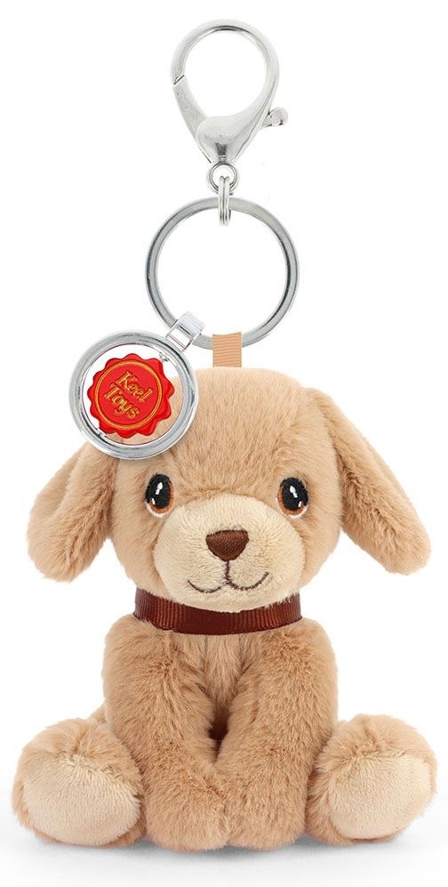 Breloc de pluș Keel Toys Keeleco – Labrador, 12 cm - imagine 1