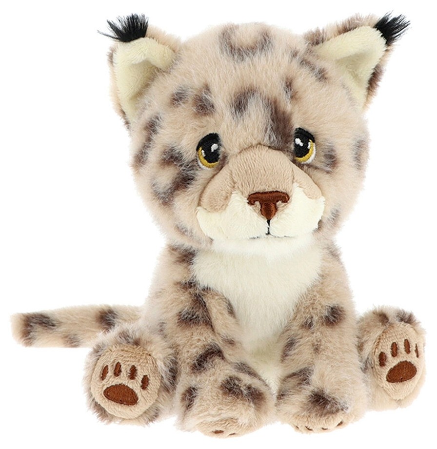 Jucărie de pluș cu clemă Keel Toys Keeleco – Pisică sălbatică, 14 cm - imagine 1