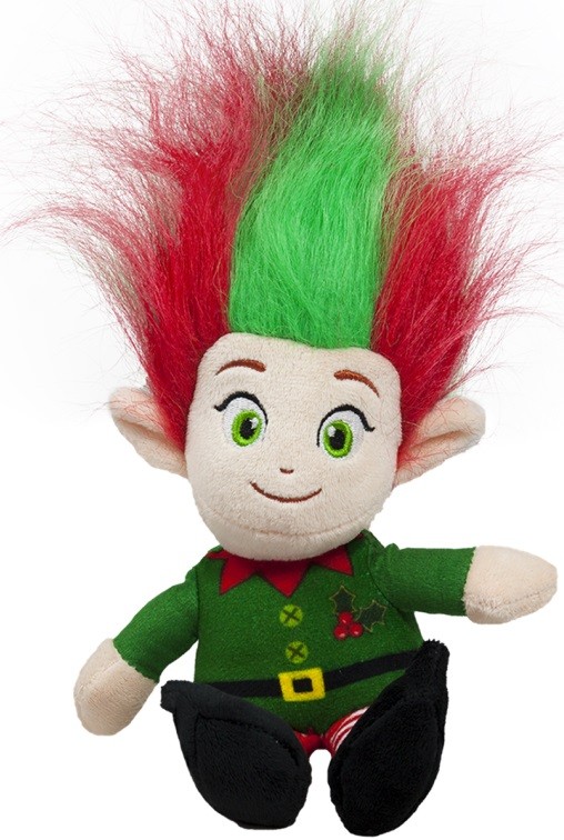Diverse Joaca drum  Jucărie de pluș Amek Toys - Troll de Crăciun cu bluză verde, 26 cm |  Ozone.ro