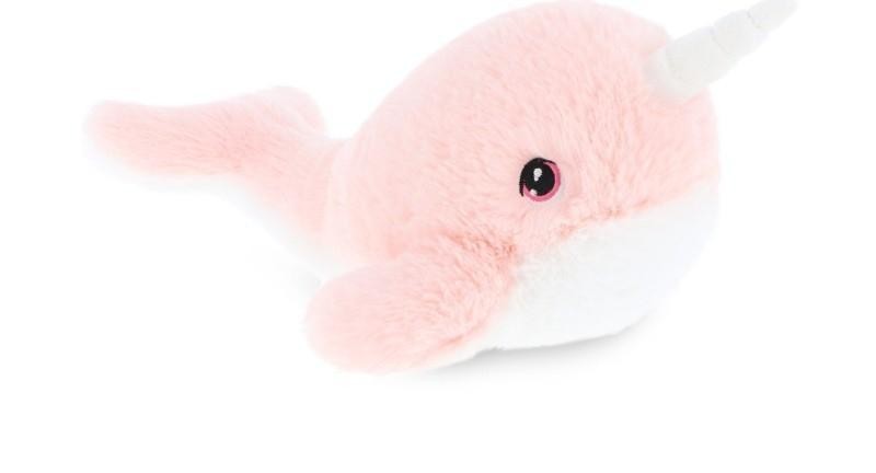 Jucărie de pluș Keel Toys Keeleco – Narval roz, 25 cm - imagine 1
