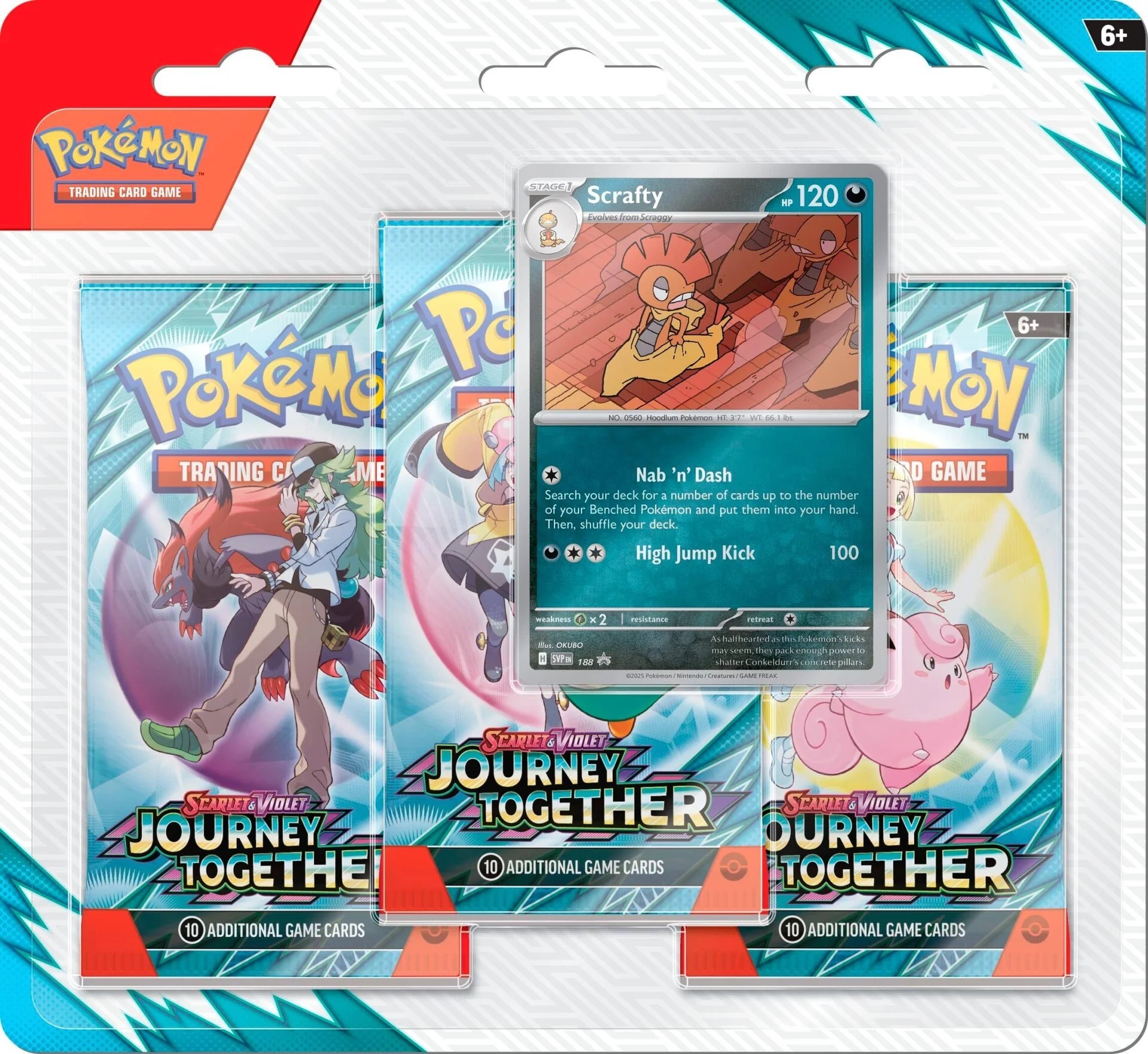Pokemon TCG: Scarlet & Violet 9 Journey Together 3 Pack Blister