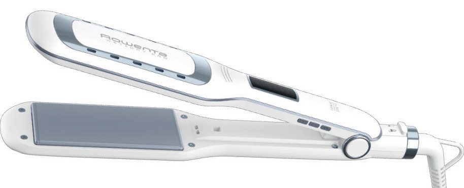 Placă de păr Rowenta - SF5010F0, 230°C, acoperire ceramică, albă - imagine 1