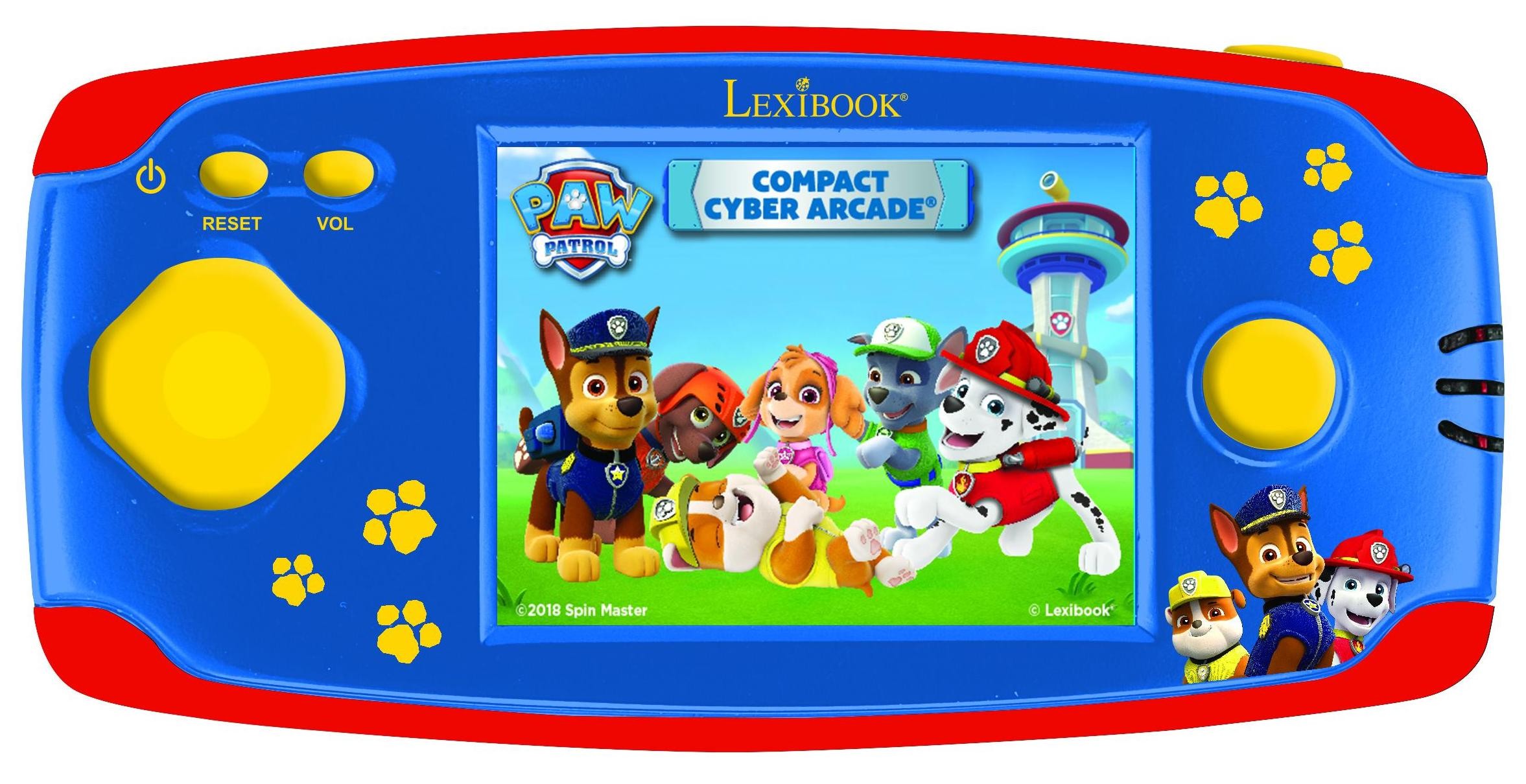 Consolă portabilă Lexibook - Compact Cyber Arcade Paw Patrol, 75 jocuri