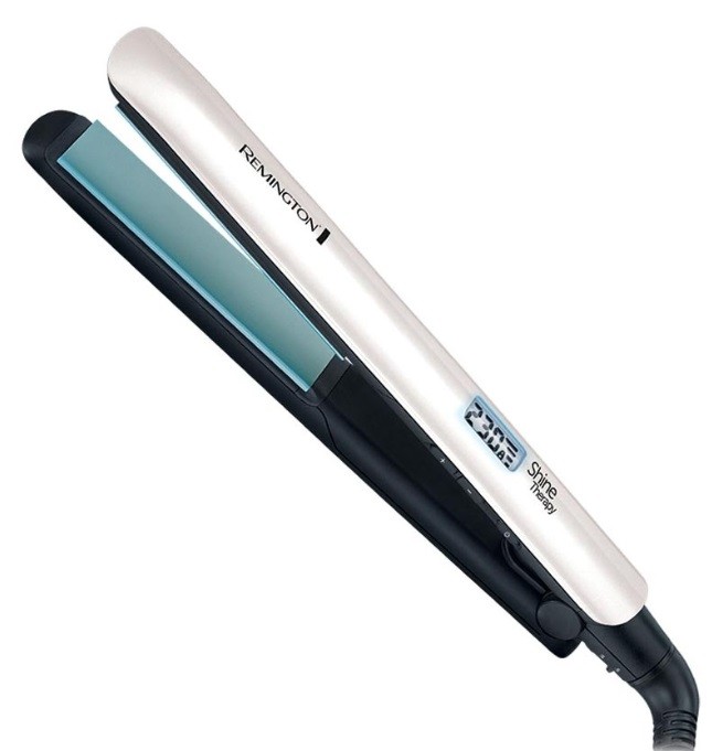 Placă de păr Remington - S8500, 230°C, acoperire ceramică, albă - imagine 1
