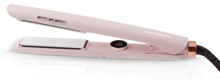 Placă de păr Hair Majesty - HM-4030, 230°C, acoperire cu turmalină, roz - imagine 1