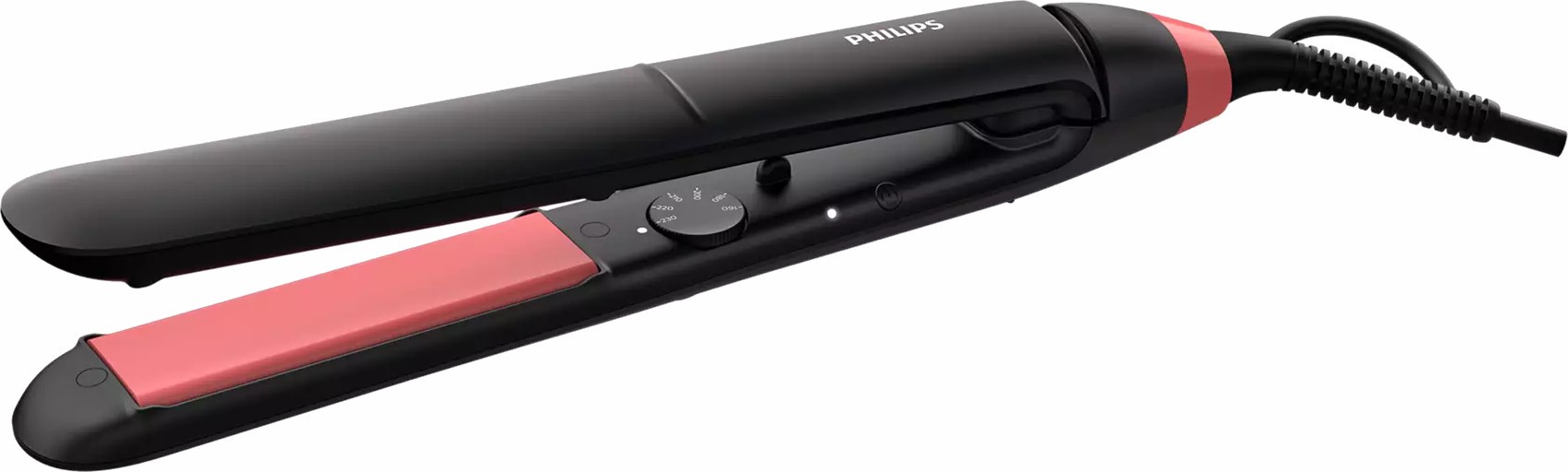 Placă de păr Philips - BHS376/00, 230°C, ceramică, neagră - imagine 1