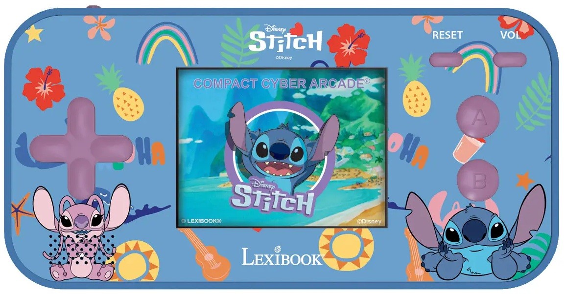 Consolă portabilă Lexibook - Cyber Arcade, Stitch, 2.5'', 150 jocuri - imagine 1