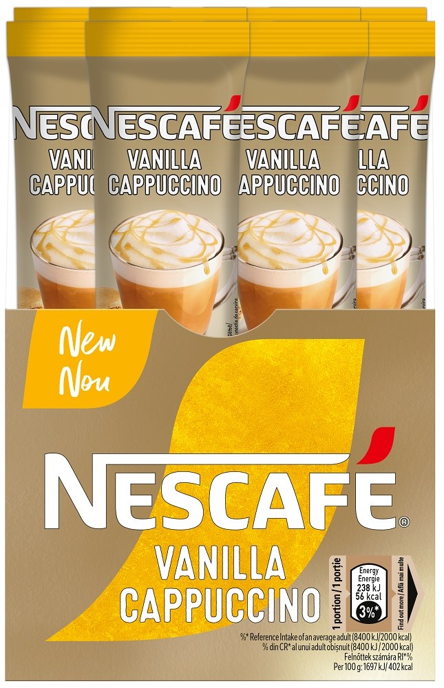 Specialitate de cafea instant NESCAFÉ - Vanilla Cappuccino, 8 х 14 g - imagine 1