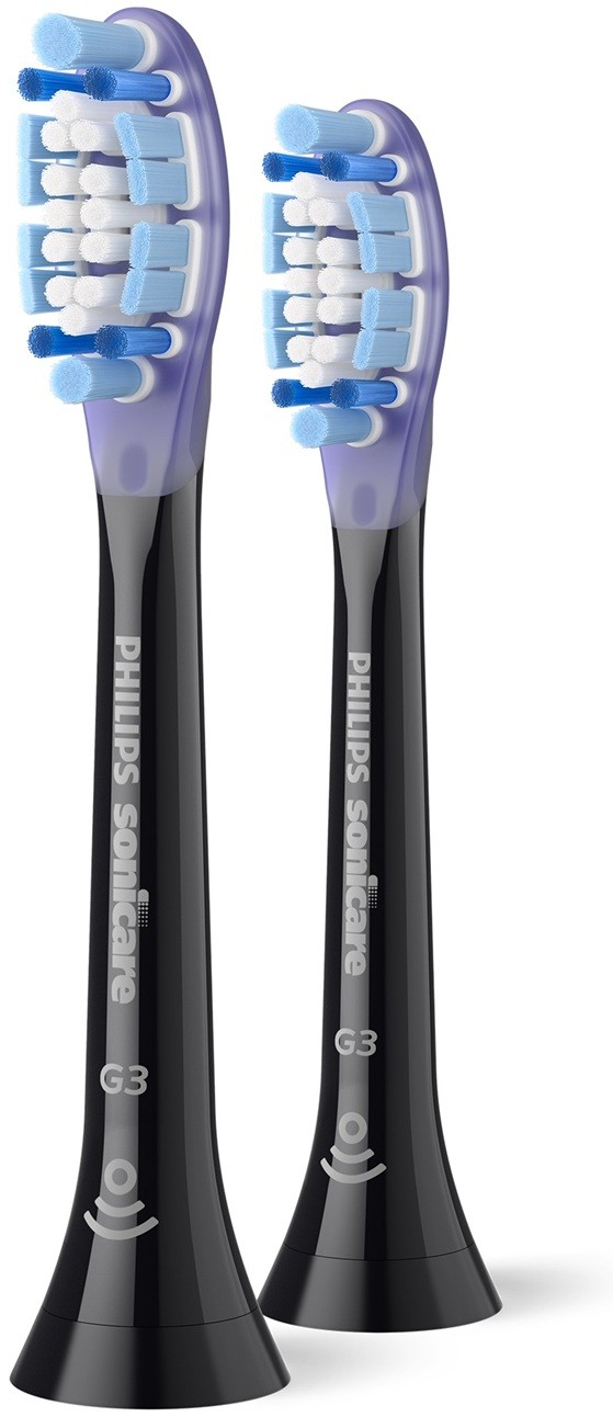 Capete de rezervă Philips Sonicare - Îngrijire premium a gingiilor HX9052/88 G3 Periuțe negre - 2 buc. - imagine 1
